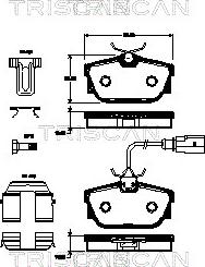 Triscan 8110 29062 - Kit pastiglie freno, Freno a disco autozon.pro