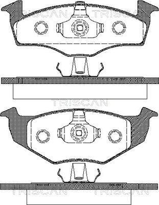 Triscan 8110 29009 - Kit pastiglie freno, Freno a disco autozon.pro