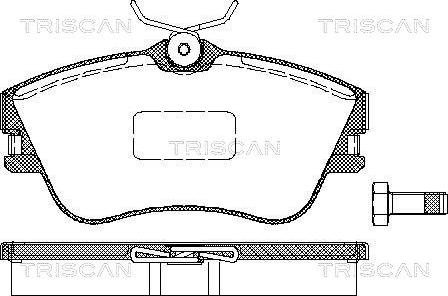 Triscan 8110 29001 - Kit pastiglie freno, Freno a disco autozon.pro