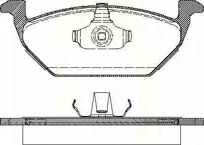 Triscan 8110 29008 - Kit pastiglie freno, Freno a disco autozon.pro