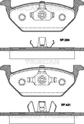 Triscan 8110 29019 - Kit pastiglie freno, Freno a disco autozon.pro