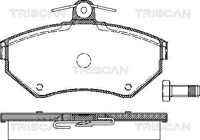 Triscan 8110 29010 - Kit pastiglie freno, Freno a disco autozon.pro