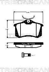 Triscan 8110 29011 - Kit pastiglie freno, Freno a disco autozon.pro