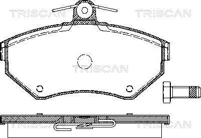 Triscan 8110 29012 - Kit pastiglie freno, Freno a disco autozon.pro