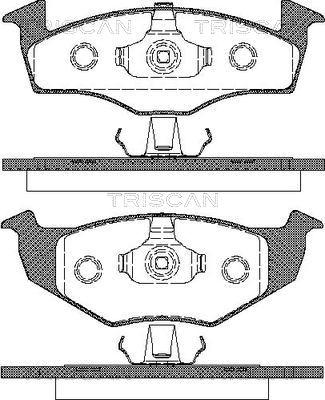 Triscan 8110 29017 - Kit pastiglie freno, Freno a disco autozon.pro