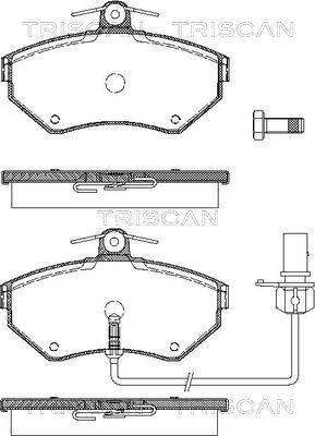 Triscan 8110 29030 - Kit pastiglie freno, Freno a disco autozon.pro