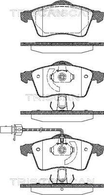 Triscan 8110 29025 - Kit pastiglie freno, Freno a disco autozon.pro