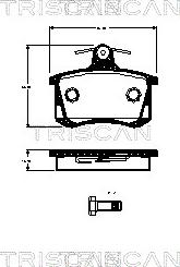 Triscan 8110 29070 - Kit pastiglie freno, Freno a disco autozon.pro