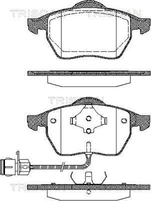 Triscan 8110 29154 - Kit pastiglie freno, Freno a disco autozon.pro