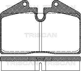 Triscan 8110 29156 - Kit pastiglie freno, Freno a disco autozon.pro