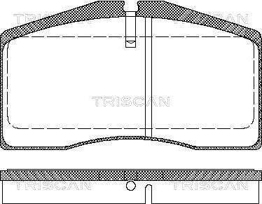 Triscan 8110 29164 - Kit pastiglie freno, Freno a disco autozon.pro