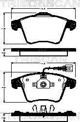 Triscan 8110 29167 - Kit pastiglie freno, Freno a disco autozon.pro