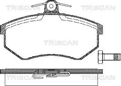 Triscan 8110 29120 - Kit pastiglie freno, Freno a disco autozon.pro