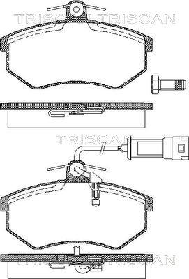 Triscan 8110 29121 - Kit pastiglie freno, Freno a disco autozon.pro