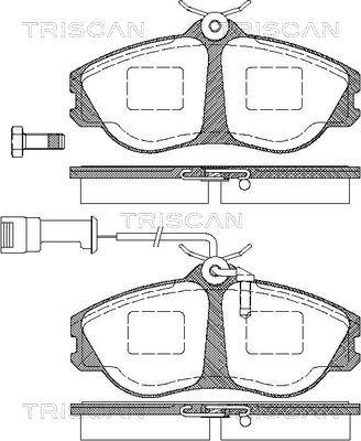 Triscan 8110 29890 - Kit pastiglie freno, Freno a disco autozon.pro