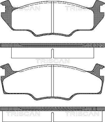 Triscan 8110 29237 - Kit pastiglie freno, Freno a disco autozon.pro