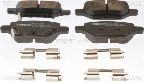 Triscan 8110 24056 - Kit pastiglie freno, Freno a disco autozon.pro