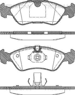 Triscan 8110 24004 - Kit pastiglie freno, Freno a disco autozon.pro