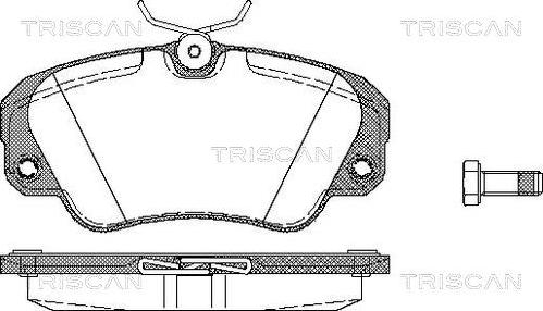 Triscan 8110 24005 - Kit pastiglie freno, Freno a disco autozon.pro