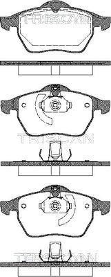 Triscan 8110 24002 - Kit pastiglie freno, Freno a disco autozon.pro