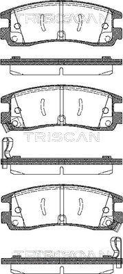 Triscan 8110 24015 - Kit pastiglie freno, Freno a disco autozon.pro