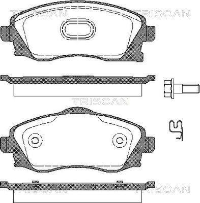 Triscan 8110 24018 - Kit pastiglie freno, Freno a disco autozon.pro