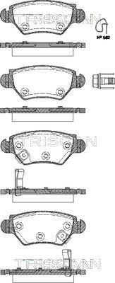 Triscan 8110 24013 - Kit pastiglie freno, Freno a disco autozon.pro