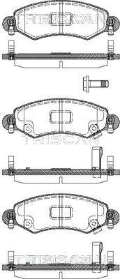 Triscan 8110 24017 - Kit pastiglie freno, Freno a disco autozon.pro