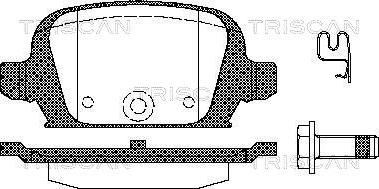 Triscan 8110 24021 - Kit pastiglie freno, Freno a disco autozon.pro