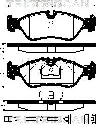 Triscan 8110 24891 - Kit pastiglie freno, Freno a disco autozon.pro