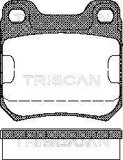 Triscan 8110 24866 - Kit pastiglie freno, Freno a disco autozon.pro