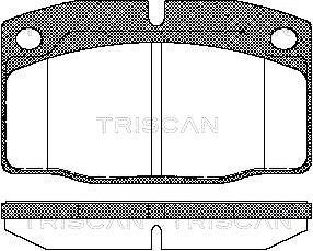 Triscan 8110 24234 - Kit pastiglie freno, Freno a disco autozon.pro