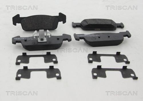 Triscan 8110 25045 - Kit pastiglie freno, Freno a disco autozon.pro