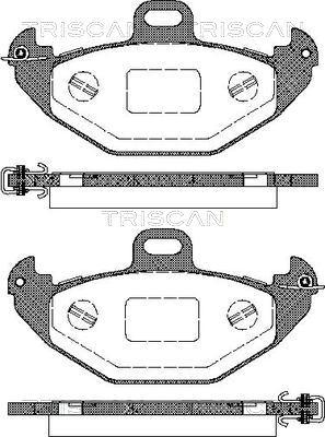 Triscan 8110 25007 - Kit pastiglie freno, Freno a disco autozon.pro