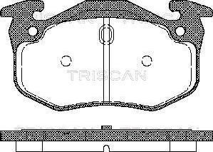 Triscan 8110 25018 - Kit pastiglie freno, Freno a disco autozon.pro