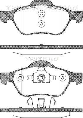 Triscan 8110 25013 - Kit pastiglie freno, Freno a disco autozon.pro