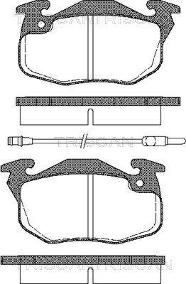 Triscan 8110 25017 - Kit pastiglie freno, Freno a disco autozon.pro