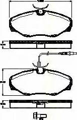 Triscan 8110 25024 - Kit pastiglie freno, Freno a disco autozon.pro