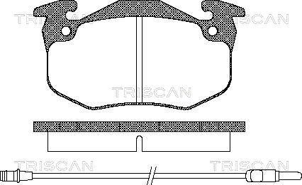 Triscan 8110 25131 - Kit pastiglie freno, Freno a disco autozon.pro