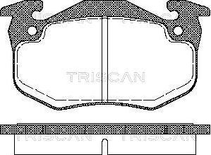 Triscan 8110 25177 - Kit pastiglie freno, Freno a disco autozon.pro