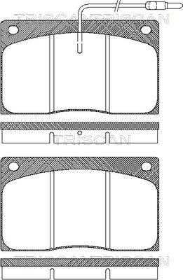 Triscan 8110 25854 - Kit pastiglie freno, Freno a disco autozon.pro