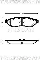 Triscan 8110 21009 - Kit pastiglie freno, Freno a disco autozon.pro