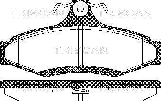 Triscan 8110 21004 - Kit pastiglie freno, Freno a disco autozon.pro