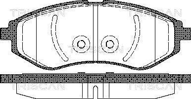 Triscan 8110 21005 - Kit pastiglie freno, Freno a disco autozon.pro