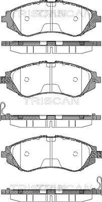 Triscan 8110 21001 - Kit pastiglie freno, Freno a disco autozon.pro