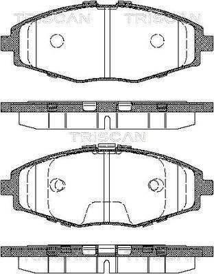 Triscan 8110 21002 - Kit pastiglie freno, Freno a disco autozon.pro