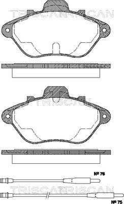 Triscan 8110 28940 - Kit pastiglie freno, Freno a disco autozon.pro