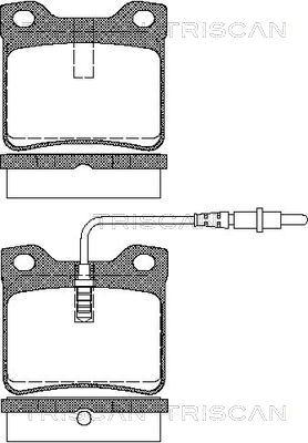 Triscan 8110 28941 - Kit pastiglie freno, Freno a disco autozon.pro