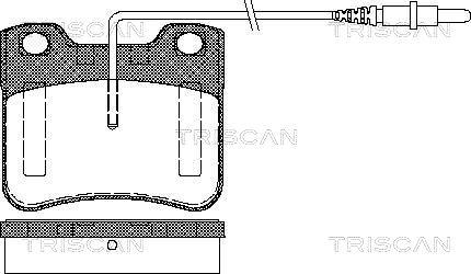 Triscan 8110 28958 - Kit pastiglie freno, Freno a disco autozon.pro