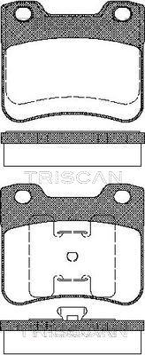 Triscan 8110 28005 - Kit pastiglie freno, Freno a disco autozon.pro